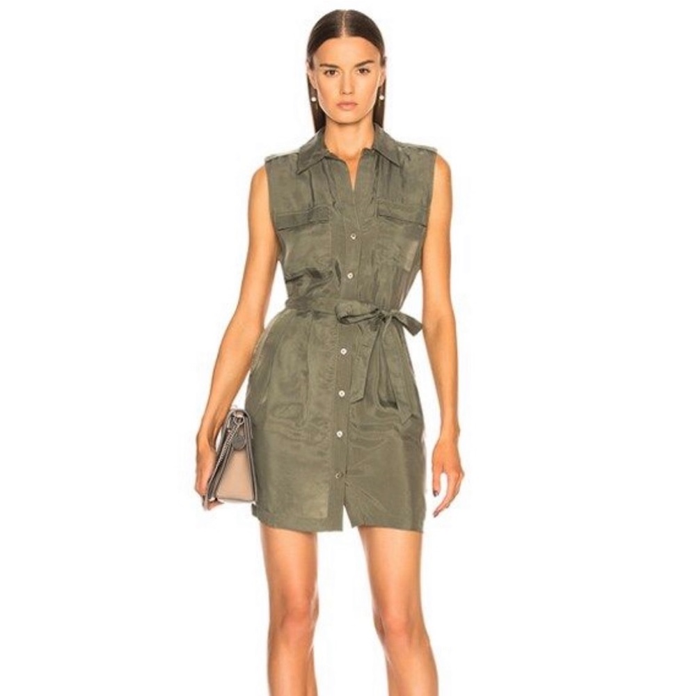 L’AGENCE Eveylin military shirt dress size medium